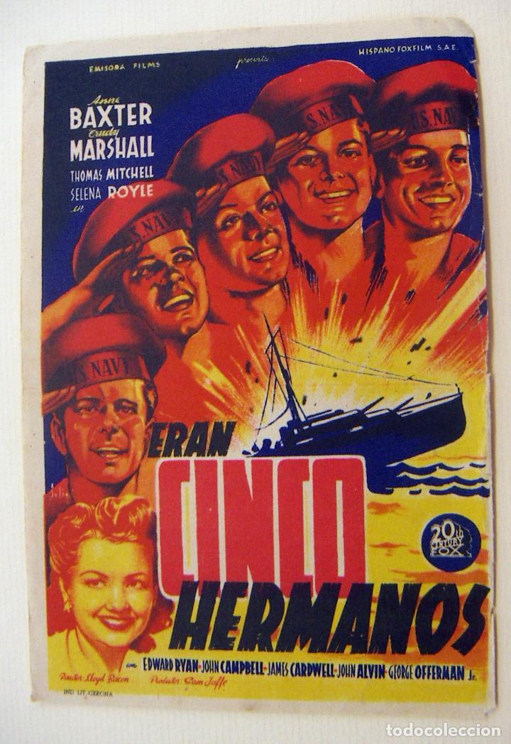 Cine: PROGRAMA DE CINE CINCO HERMANOS SIN PUBLICIDAD - Foto 1