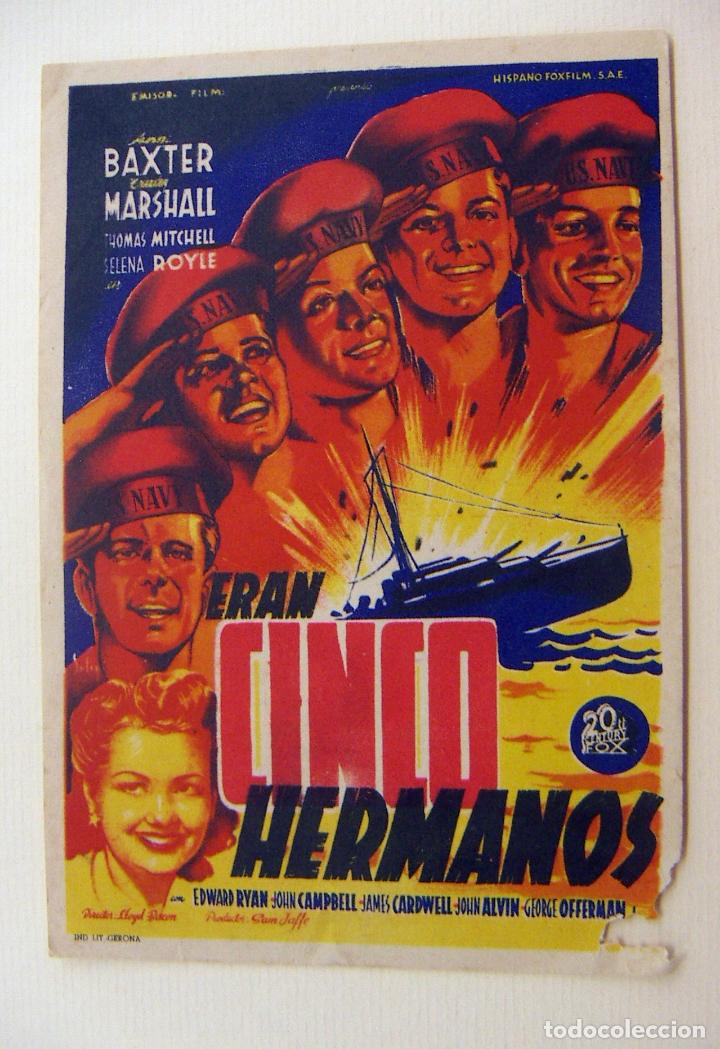 Cine: PROGRAMA DE CINE CINCO HERMANOS SIN PUBLICIDAD - Foto 1
