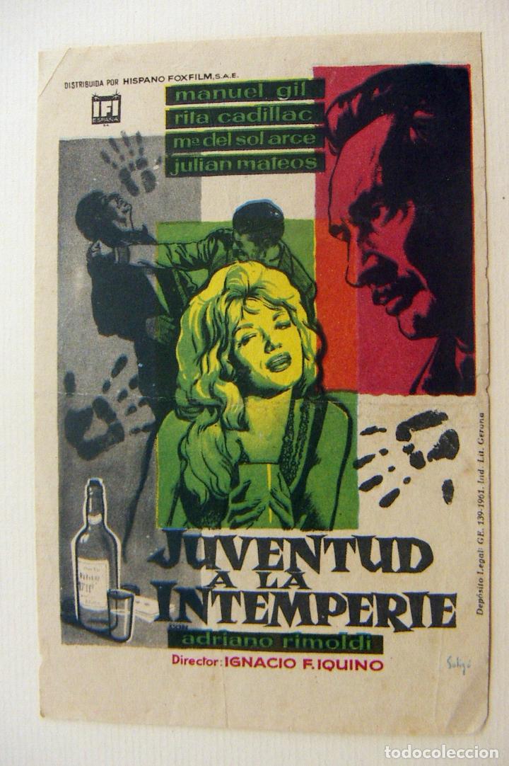 Cine: PROGRAMA DE CINE JUVENTUD A LA INTEMPERIE SIN PUBLICIDAD - Foto 1