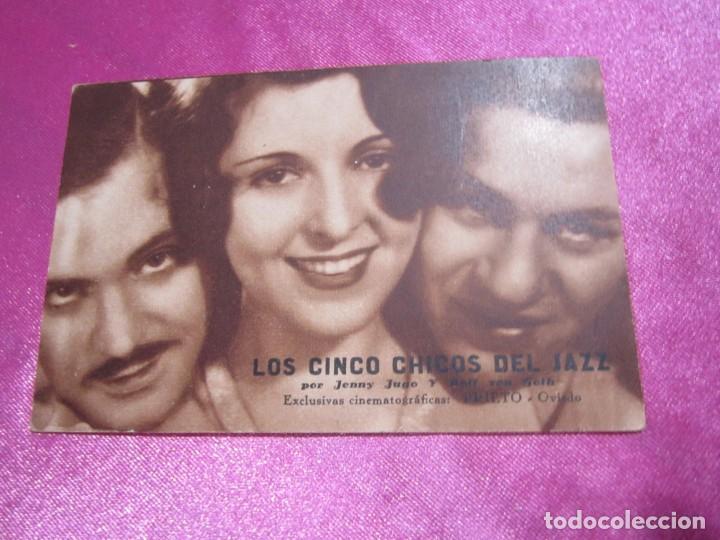 Cine: LOS CINCO CHICOS DEL JAZZ PROGRAMA DE CINE TARJETA C16 - Foto 1