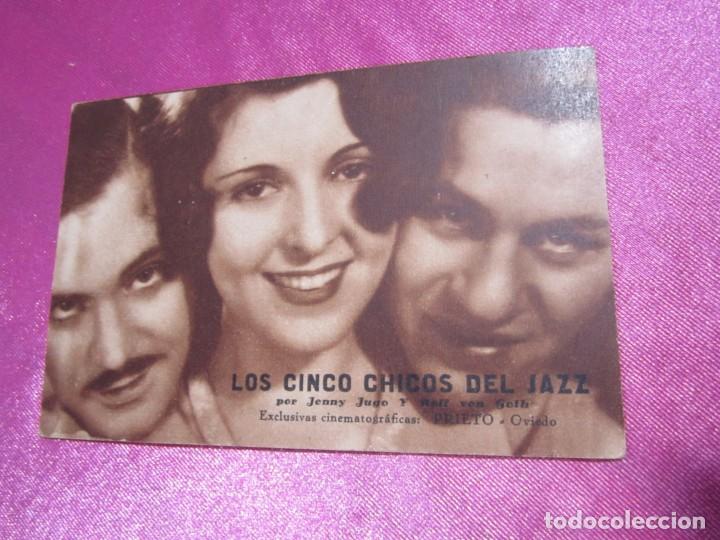Cine: LOS CINCO CHICOS DEL JAZZ PROGRAMA DE CINE TARJETA C16 - Foto 3