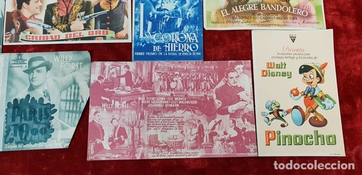 Cine: COLECCI&Oacute;N DE 69 FOLLETOS DE MANO. PROGRAMAS DE CINE. CIRCA 1950. - Foto 7