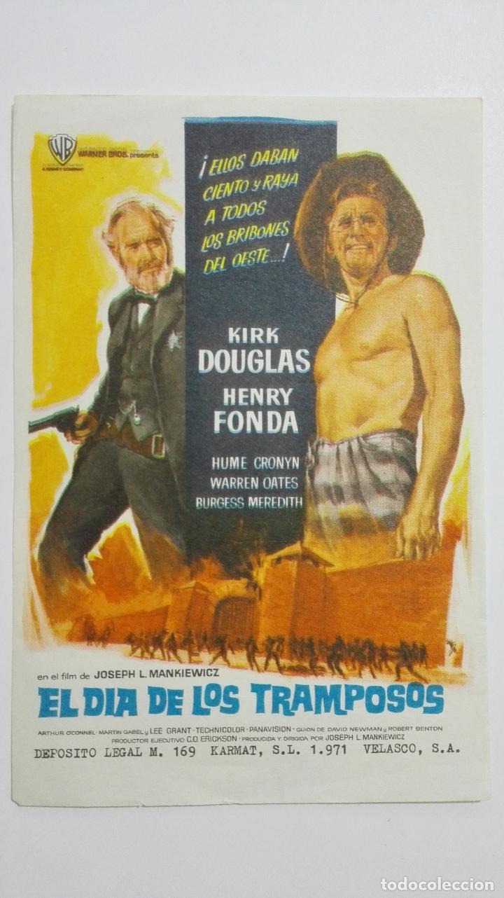  Foglietti di film di film antichi di cinema: FOLLETO DE CINE, EL DIA DE LOS TRAMPOSOS, A&Ntilde;OS 70, ORIGINAL, SIN PUBLICIDAD
