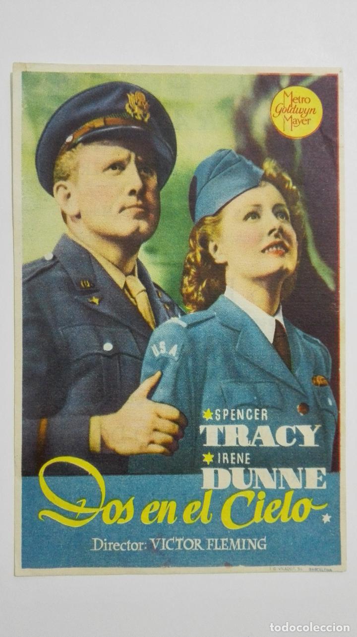  Foglietti di film di film antichi di cinema: FOLLETO DE CINE, DOS EN EL CIELO, A&Ntilde;OS 50, ORIGINAL, PUBLICIDAD CINE RAMBLAS