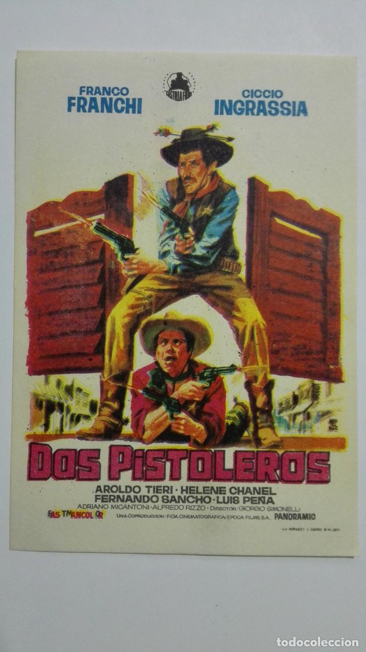 Cine: FOLLETO DE CINE, DOS PISTOLEROS, A&Ntilde;OS 60, ORIGINAL, SIN PUBLICIDAD
