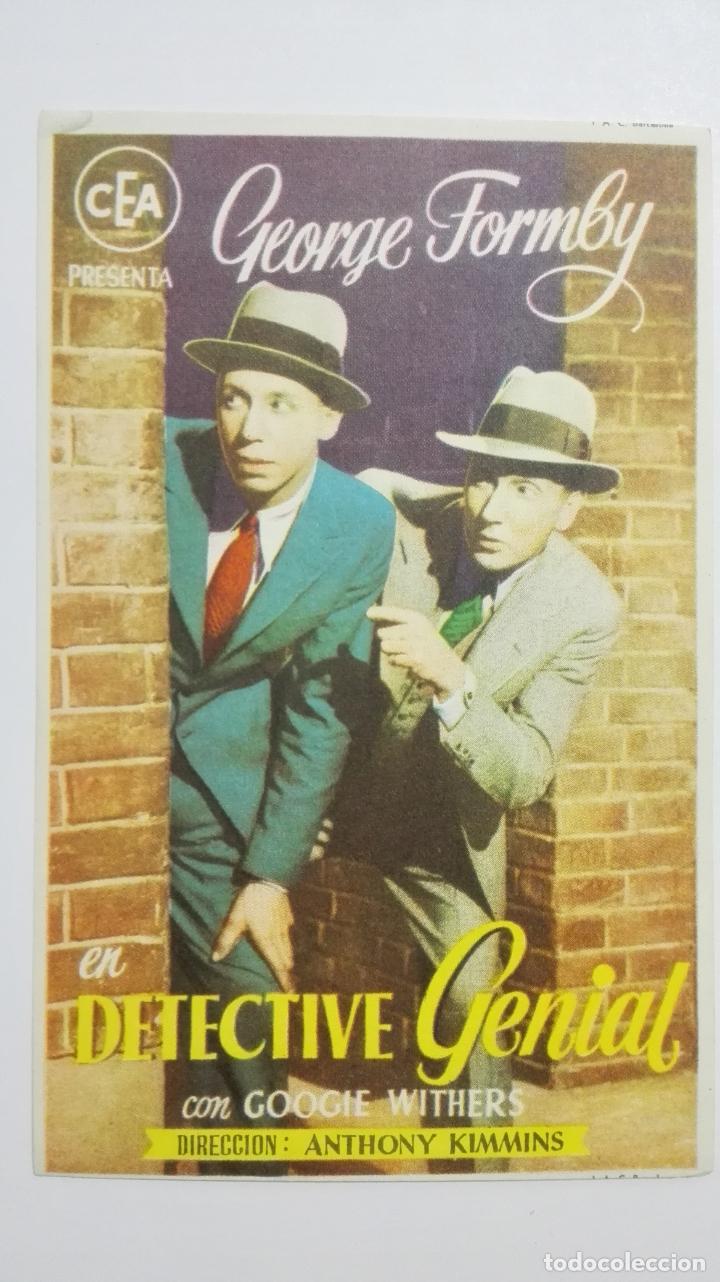 Cine: FOLLETO DE CINE, DETECTIVE GENIAL, A&Ntilde;OS 60, ORIGINAL, SIN PUBLICIDAD