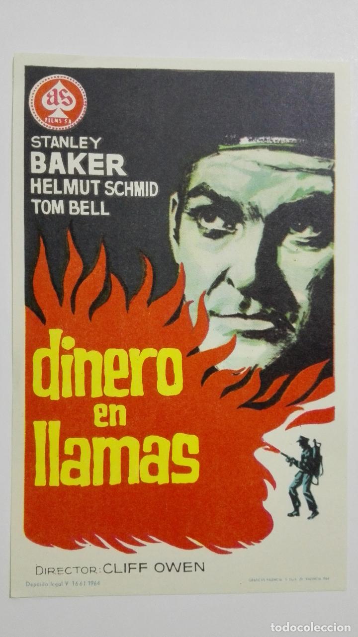 Cine: FOLLETO DE CINE, DINERO EN LLAMAS, A&Ntilde;OS 60, ORIGINAL, SIN PUBLICIDAD