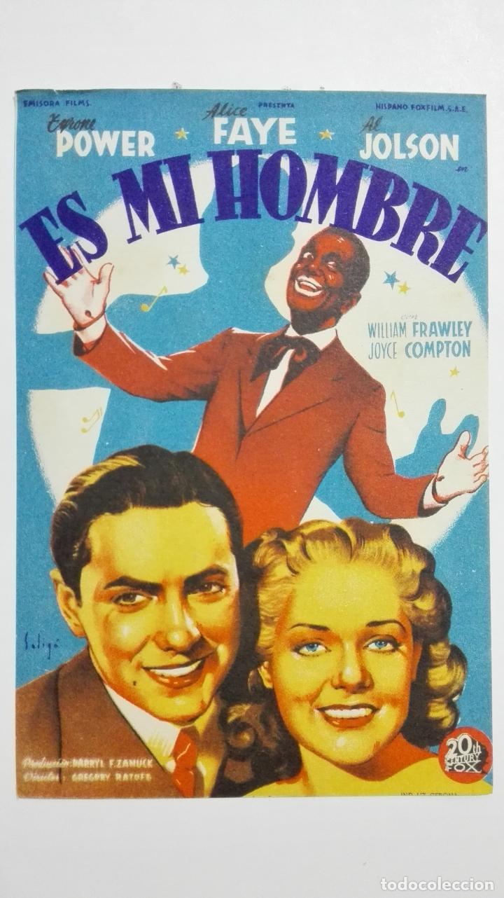 Cine: FOLLETO DE CINE, ES MI HOMBRE, A&Ntilde;OS 60, ORIGINAL, SIN PUBLICIDAD
