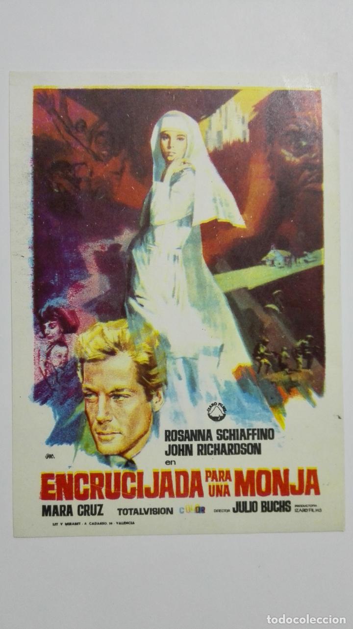 Cine: FOLLETO DE CINE, ENCRUCIJADA PARA UNA MONJA, A&Ntilde;OS 60, ORIGINAL, SIN PUBLICIDAD