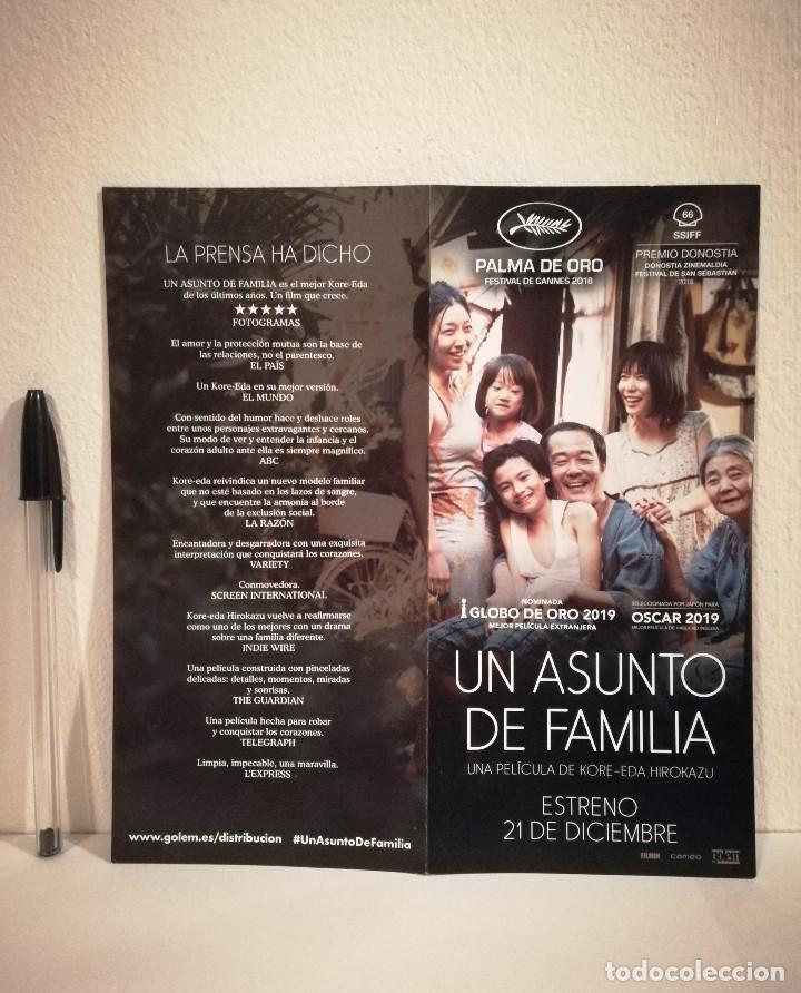  Foglietti di film di film antichi di cinema: FOLLETO ORIGINAL DOBLE - UN ASUNTO DE FAMILIA - CINE JAPONES - KORE EDA HIROKAZU