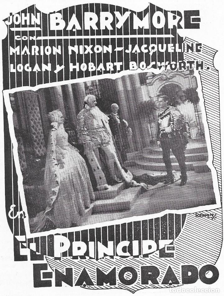 Cinema: EL PRINCIPE ENAMORADO - 1930 - JOHN BARRYMORE, MARION NIXON