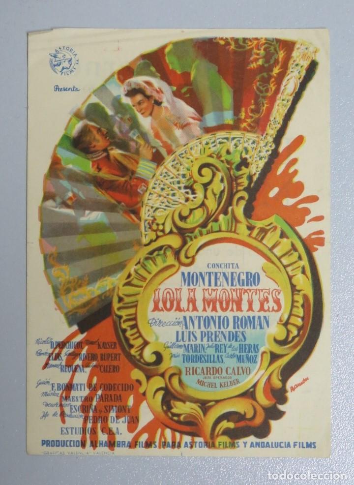 Cine: PROGRAMA DE MANO. LOLA MONTES. 1945 - Foto 1