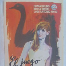 Cine: FOLLETO DE MANO : EL JUEGO DE LA OCA , DE SUMMERS . 1965.