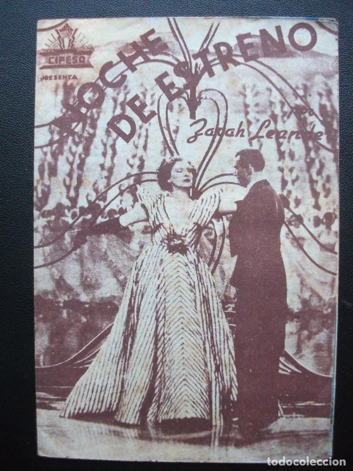 Cine: NOCHE DE ESTRENO, ZARAH LEANDER - Foto 1