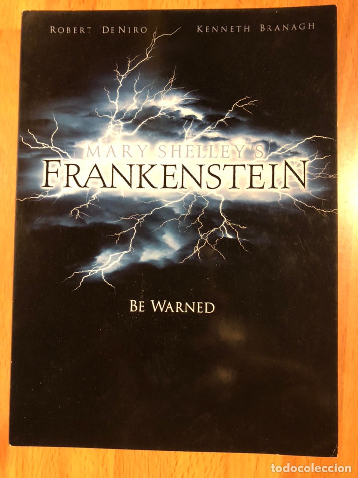Cine: Programa tarjeta frankenstein Robert De Niro 18x13 cm - Foto 1
