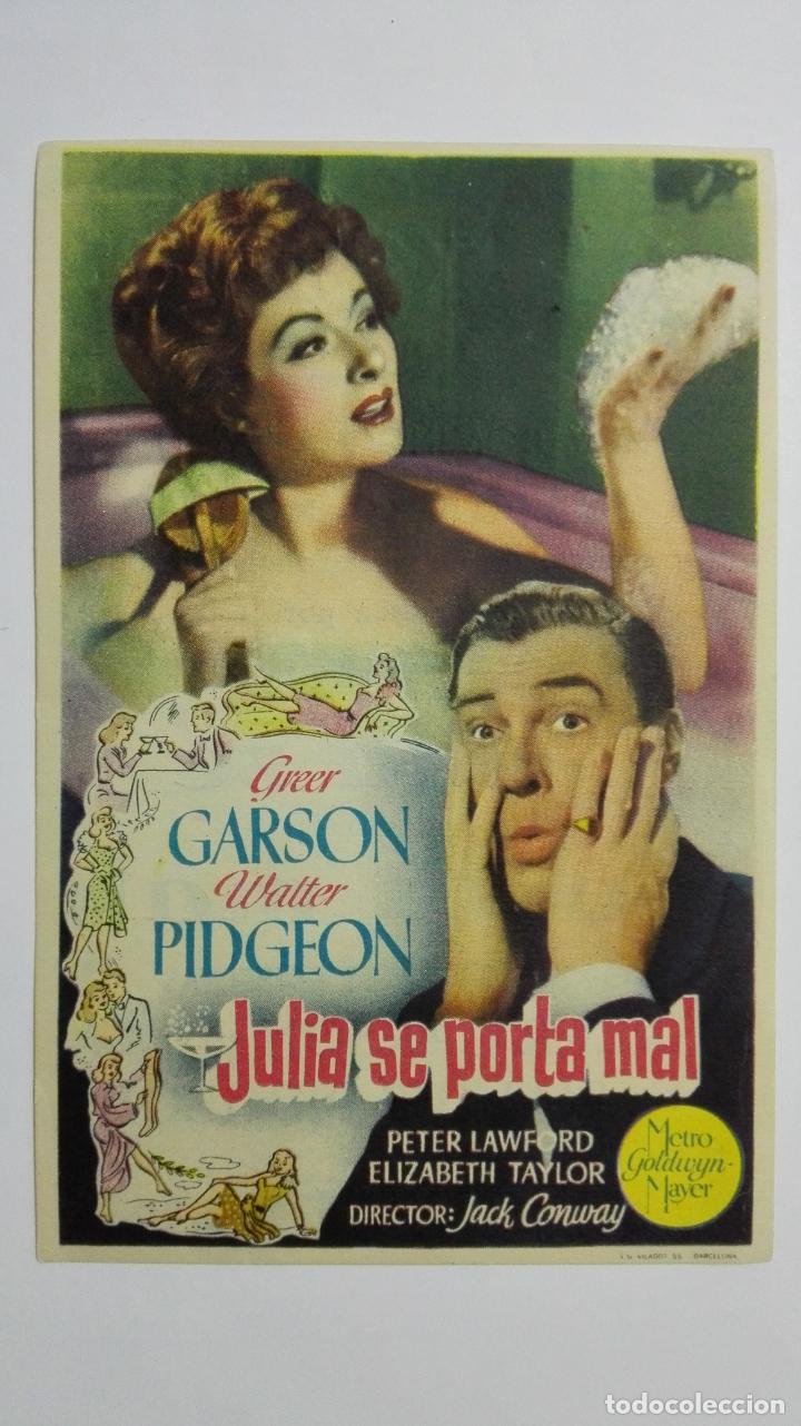  Flyers Publicitaires de films Anciens: FOLLETO DE CINE, JULIA SE PORTA MAL, ORIGINAL, PUBLICIDAD IDEAL CINEMA
