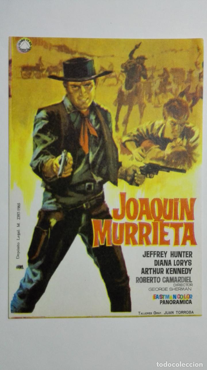 Kino: FOLLETO DE CINE, JOAQUIN MURRIETA, ORIGINAL, SIN PUBLICIDAD