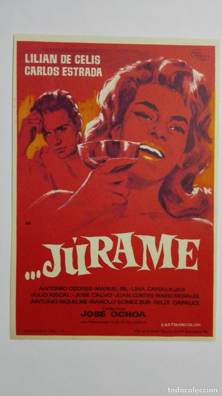 Kino: FOLLETO DE CINE, JURAME, ORIGINAL, SIN PUBLICIDAD