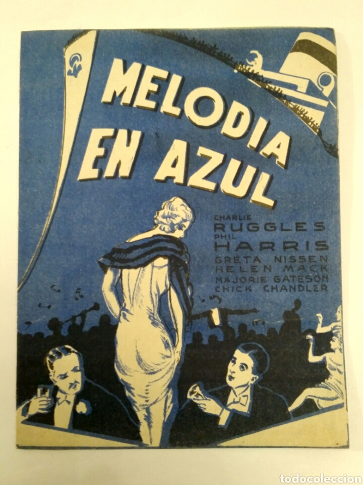 Cine: Programa de cine, Melod&iacute;a en azul. - Foto 1