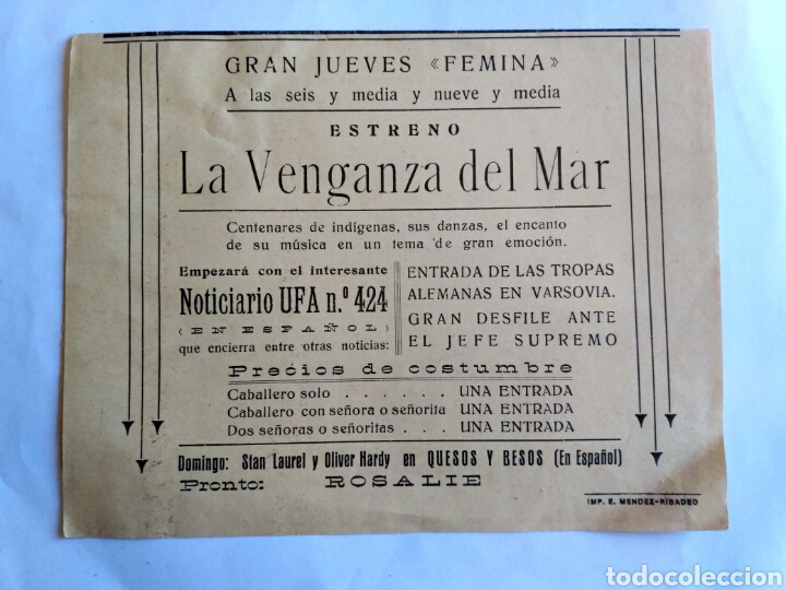 Cine: Programa de cine, La venganza del mar. - Foto 2