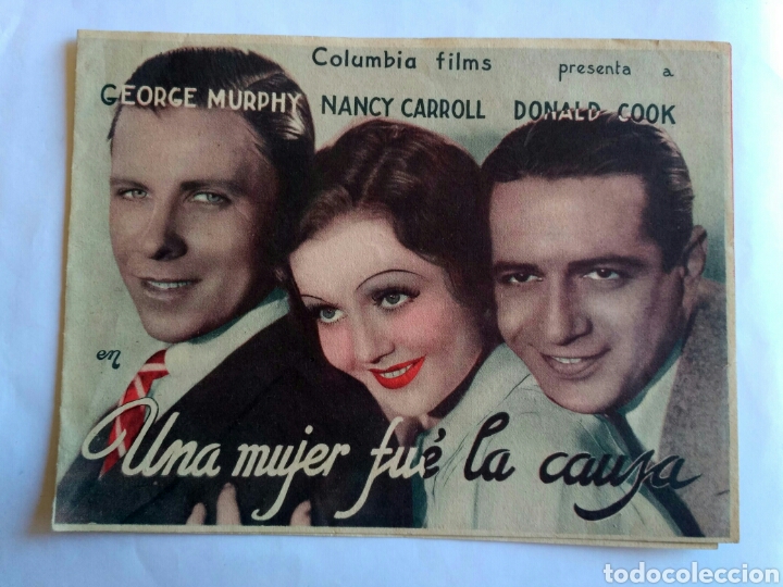 Cine: Programa de cine doble, Una mujer fue la causa. - Foto 1