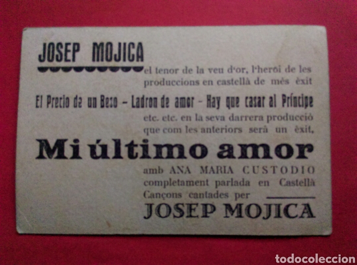 Cine: MI ULTIMO AMOR PROGRAMA TARJETA FOX JOSE MOJICA - Foto 2