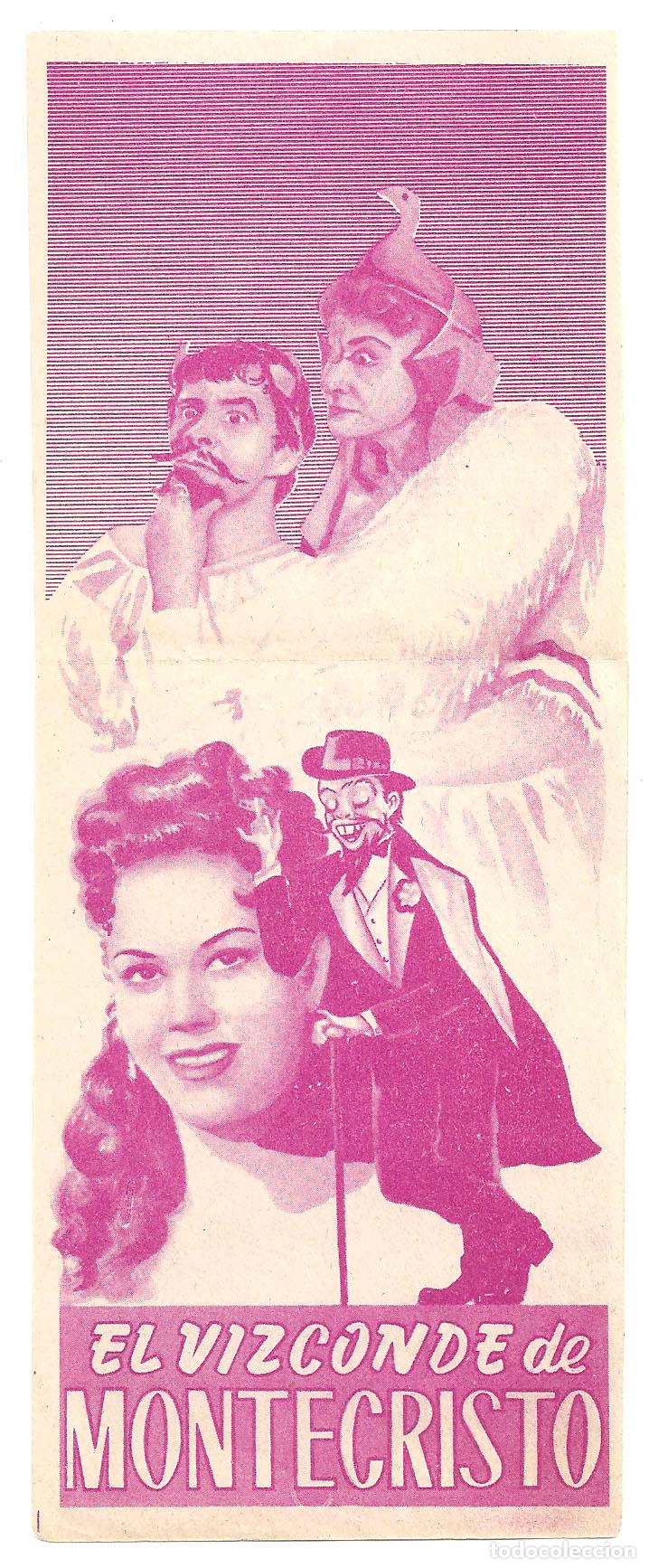 Cine: PTCC 034 EL VIZCONDE DE MONTECRISTO PROGRAMA DOBLE TIN TAN ANA BERTA LEPE - Foto 2