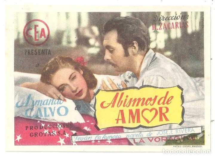 Cine: PTCC 035 ABISMOS DE AMOR PROGRAMA SENCILLO CEA ARMANDO CALVO - Foto 1