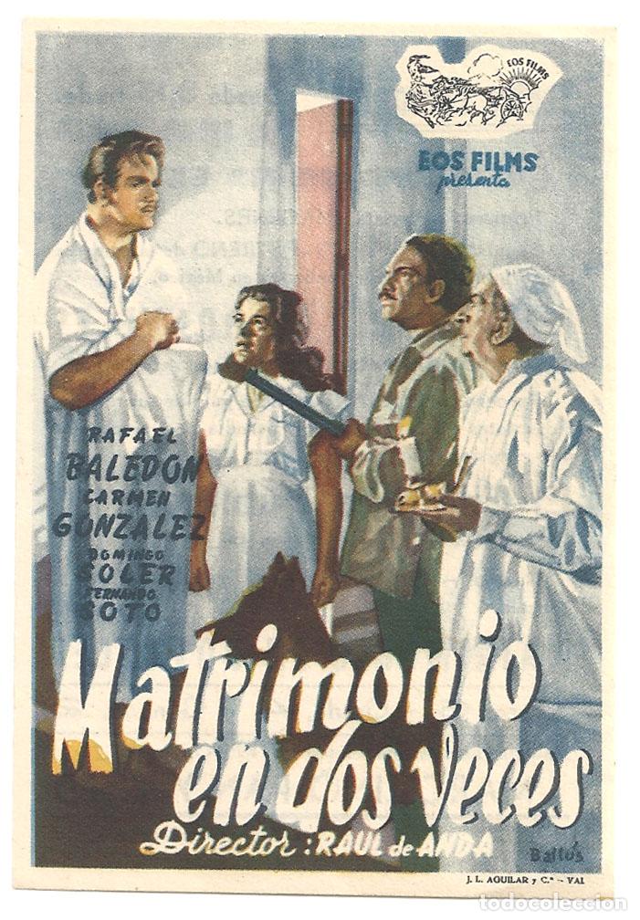 Cine: PTCC 035 MATRIMONIO EN DOS VECES PROGRAMA SENCILLO EOS FILMS RAFAEL BALEDON - Foto 1