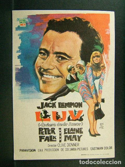 Kino: LUV-QUIERE DECIR AMOR-CLIVE DONNER-JACK LEMMON-PETER FALK-ELAINE MAY-MONTALBAN-1968-PERFECTO. .