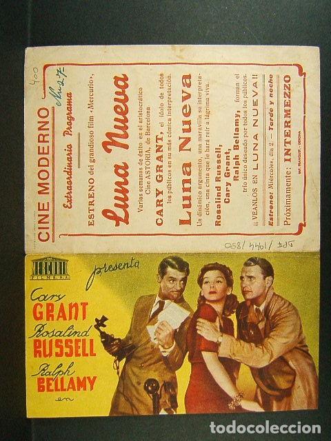 Kino: LUNA NUEVA-CINE MODERNO-GERONA-HOWARD HAWKS-CARY GRANT-ROSALIND RUSSELL-RALPH BELLAMY-(1940).