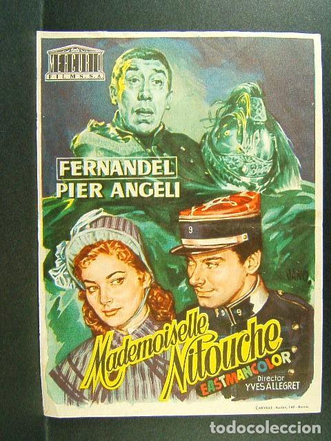 Kino: MADEMOISELLE NITOUCHE-YVES ALLEGRET-FERNANDEL-CINE ORIENTE Y NOVEDADES-GERONA-JANO-1955.