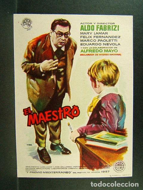 Kino: EL MAESTRO-ALDO FRABRIZI-MARY LAMAR-FELIX FERNANDEZ-MARCO PAOLETTI-ALFREDO MAYO-MAC-1957-PERFECTO.