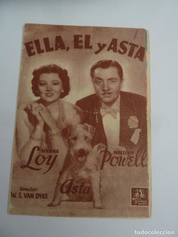 Folhetos de m&atilde;o de filmes antigos de cinema: ella el y asta folleto de mano original estreno perfecto estado