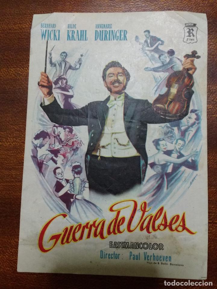 Cine: PROGRAMA DE CINE GUERRA DE VALSES - BERNHARD WICKI, HILDE KRAHL - Foto 1