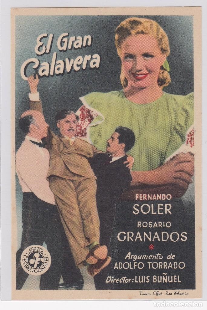 Cine: programa de mano original el gran calavera (sin cine) - Foto 1