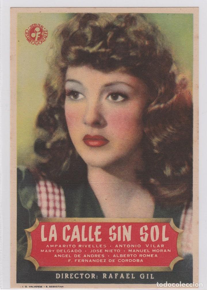 Cine: programa de mano original la calle sin sol (sin cine) - Foto 1
