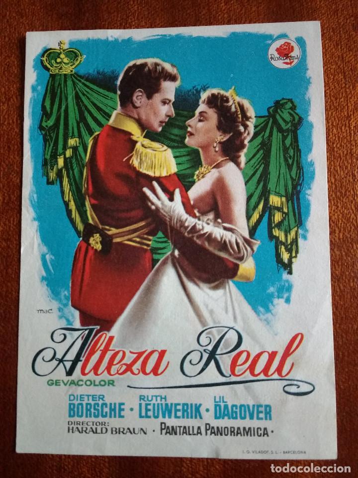 Cine: PROGRAMA DE CINE ALTEZA REAL - DIETER BORSCHE - RUTH LEUWERIK - Foto 1