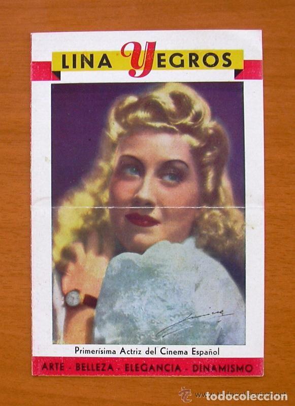 Folhetos de m&atilde;o de filmes antigos de cinema: Compa&ntilde;ia de alta comedia Lina Yegr&oacute;s - Ver fotos adicionales