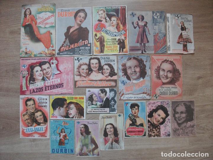 Cinema: DIANA DURBIN,18 FOLLETOS DE CINE