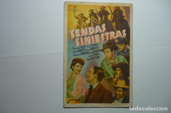 Cine: programa sendas siniestras - randolph scott --publicidad - Foto 1