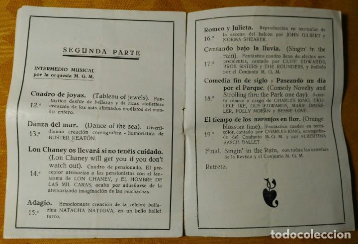 Cine: Programa librito - Hollywood Revue -.Muy raro. Perfecto estado - Foto 4