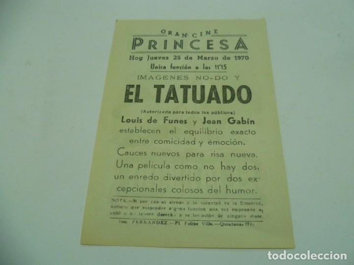 Cine: Programa El tatuado- Quintanar de la Orden-1970 - Foto 2