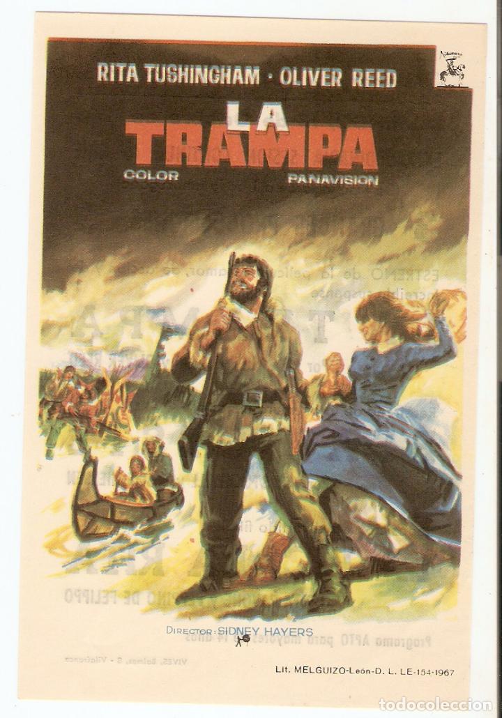  Flyers Publicitaires de films Anciens: LA TRAMPA - RITA TUSHINCHAM, OLIVER REED - DIRECTOR SIDNEY HAYERS - CINE SOCIEDAD LA PRINCIPAL