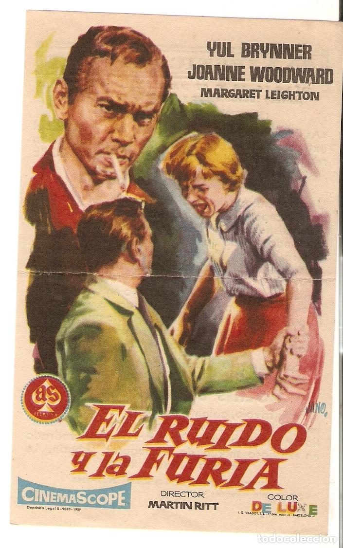 Cinema: EL RUIDO Y LA FURIA - YUL BRYNNER, JOANNE WOODWARD, MARGARET LEIGHTON - JANO - CINE MAJESTIC CINEMA