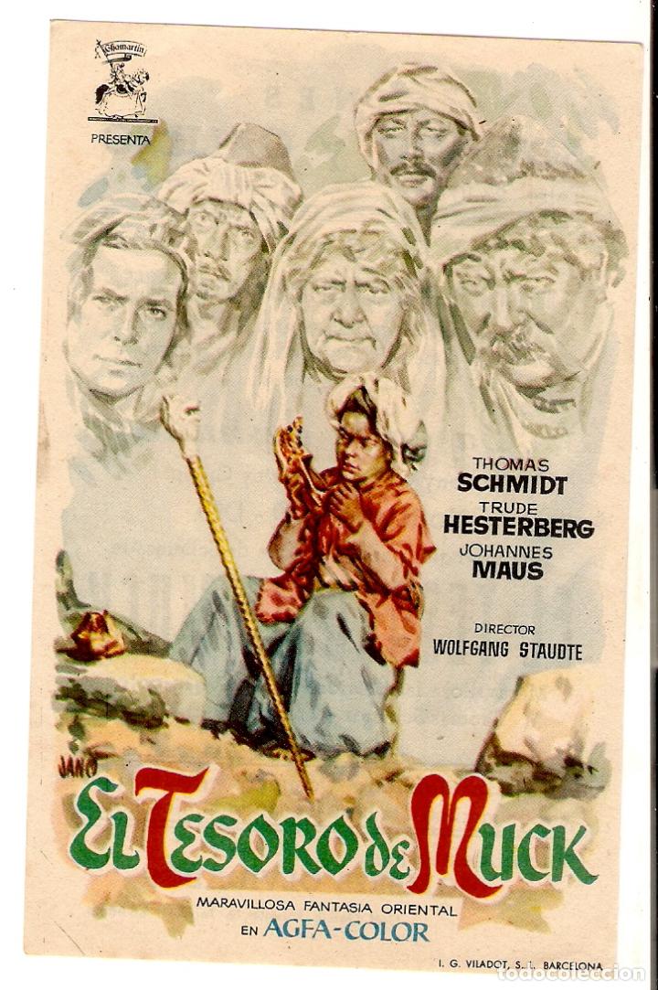  Flyers Publicitaires de films Anciens: EL TESORO DE MUCK - THOMAS SCHMIDT, TRUDE HESTERBERG, JOHANNES MAUS - JANO - CINES BOHEMIO Y GALILEO