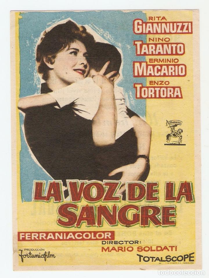 Cinema: LA VOZ DE LA SANGRE - RITA GIANNUZZI, NINO TARANTO - DIRECTOR MARIO SOLDATI -CINES BOHEMIO Y GALILEO