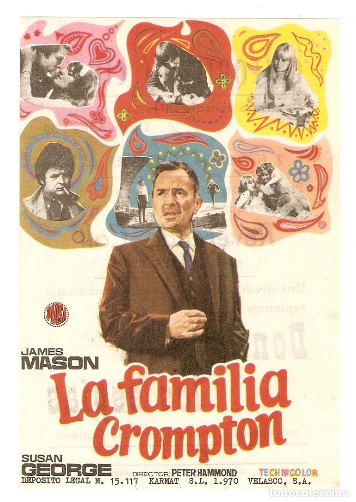 Cinema: LA FAMILIA CROMPTON - JAMES MASON, SUSAN GEORGE - DIRECTOR PETER HAMMOND - CINE LA CATEQUISTA CINEMA
