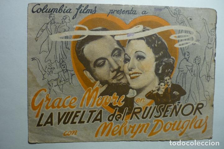 Cine: programa doble la vuelta del ruise&ntilde;or.-grace moore - Foto 1