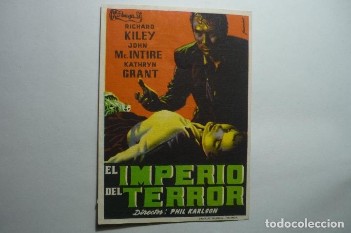 Cine: PROGRAMA EL IMPERIO DEL TERROR - RICHARD KILEY .-PUBLICIDAD - Foto 1